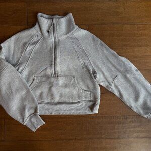 Lululemon Scuba Half-Zip Hoodie – Heather Gray (Size XS/S)